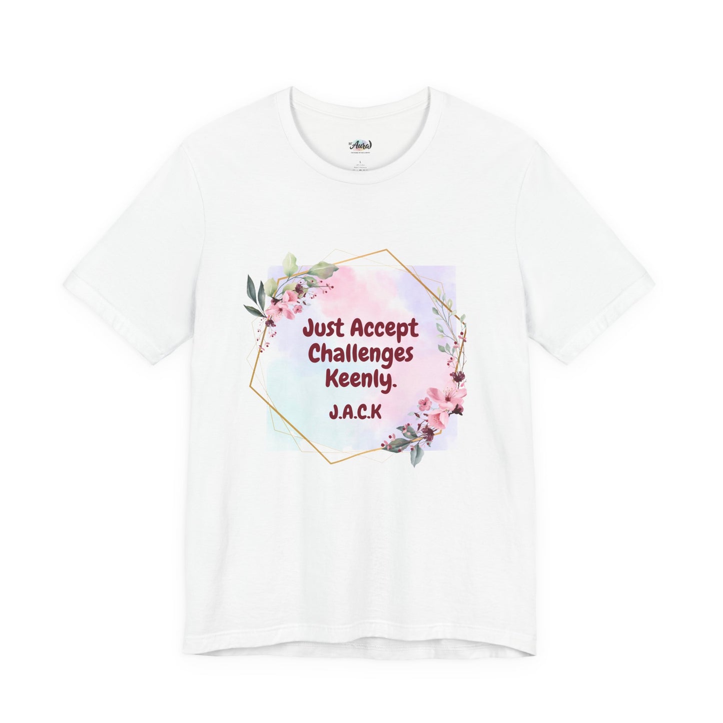 Personalized Floral Frame Graphic Shirt
