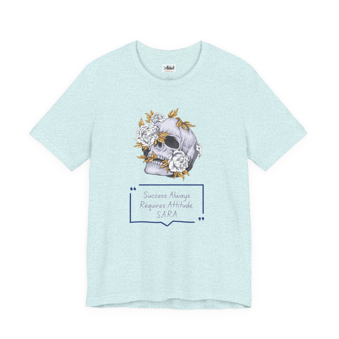 Personalized Floral Skull Graphic Tee