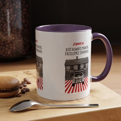Personalized Vintage Car Accent Coffee Mug