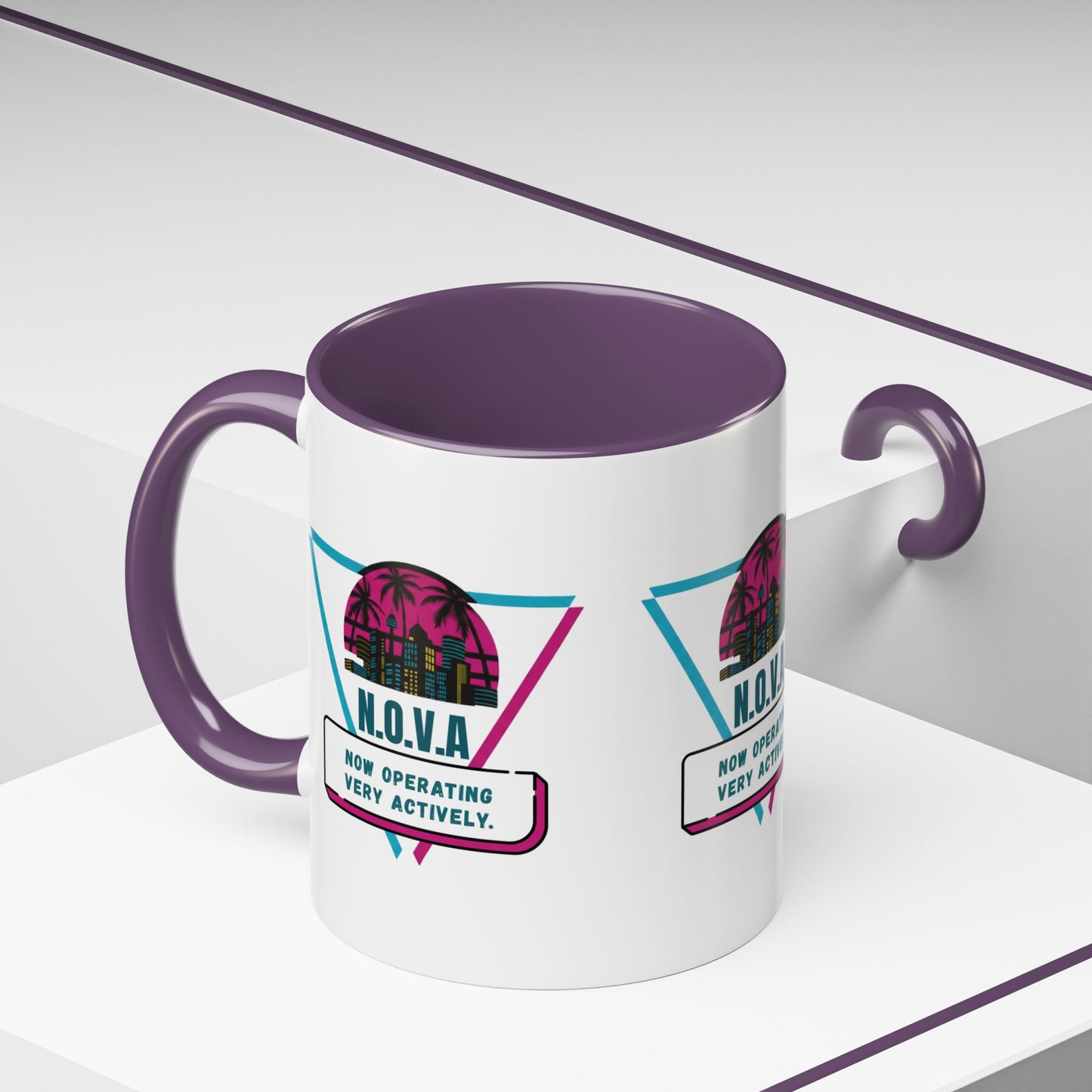 Personalized Building View Accent Coffee Mug