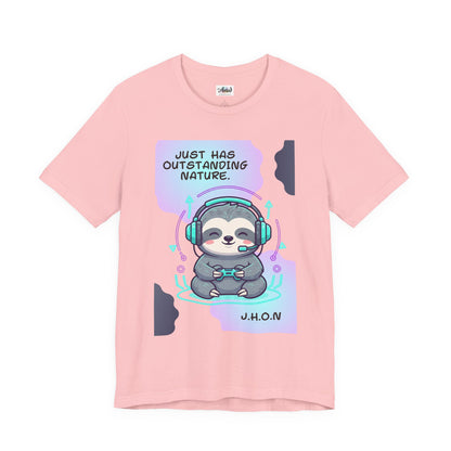 Personalized Sloth Gamer Tee