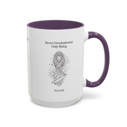 Personalized Girl Lion Accent Coffee Mug