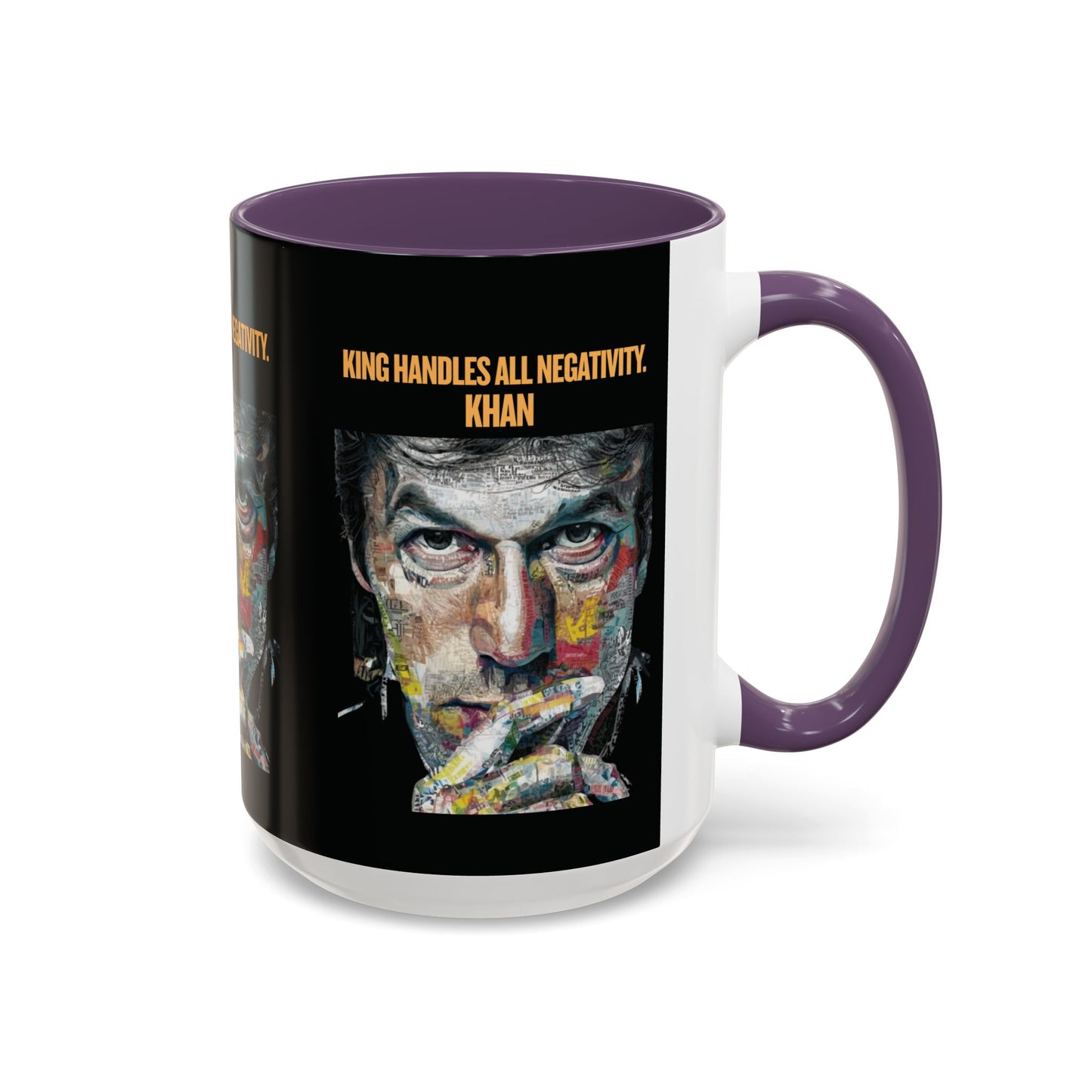 Personalized Initial Khan Accent Coffee Mug