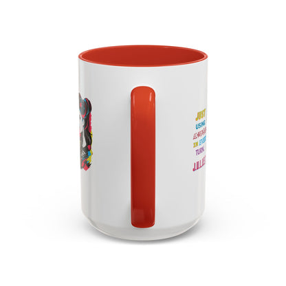 Personalized Vintage Girl Accent Coffee Mug