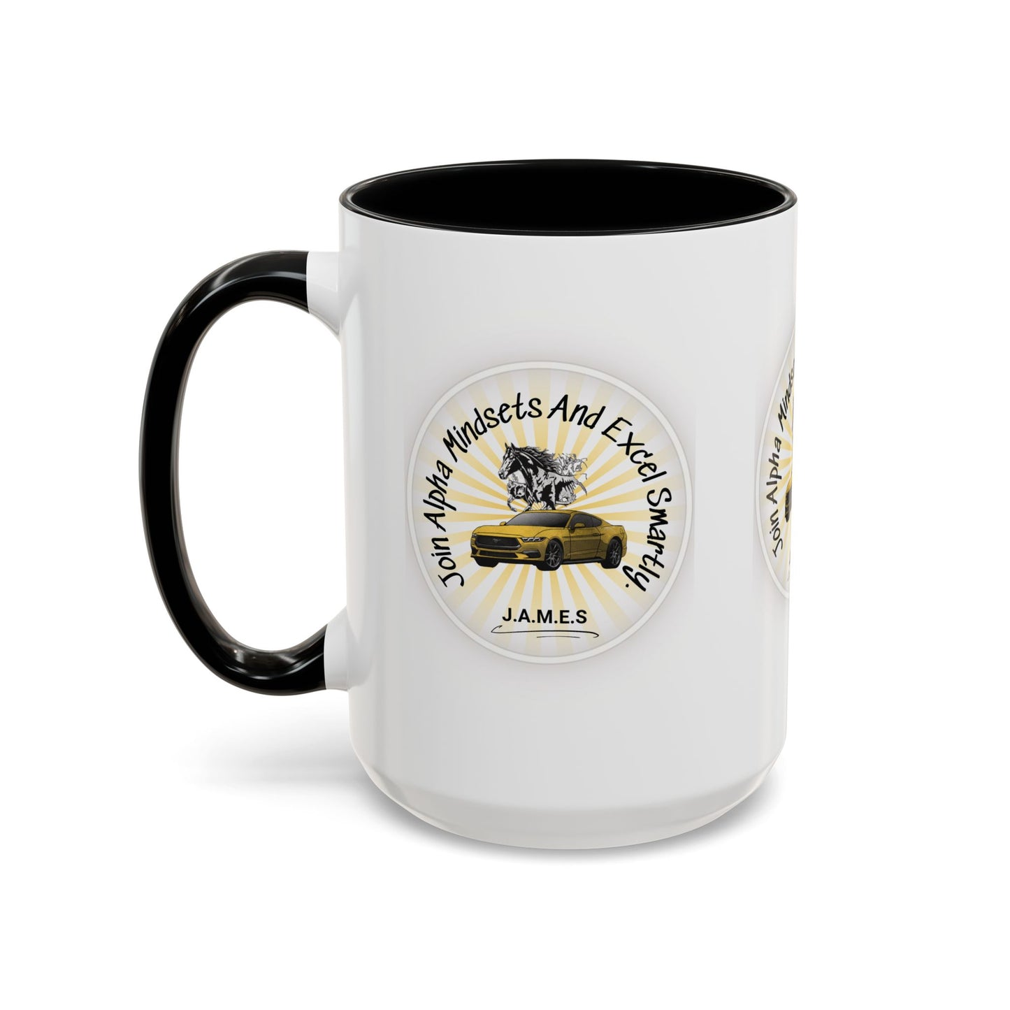 Personalized Car with Horse Accent Coffee Mug