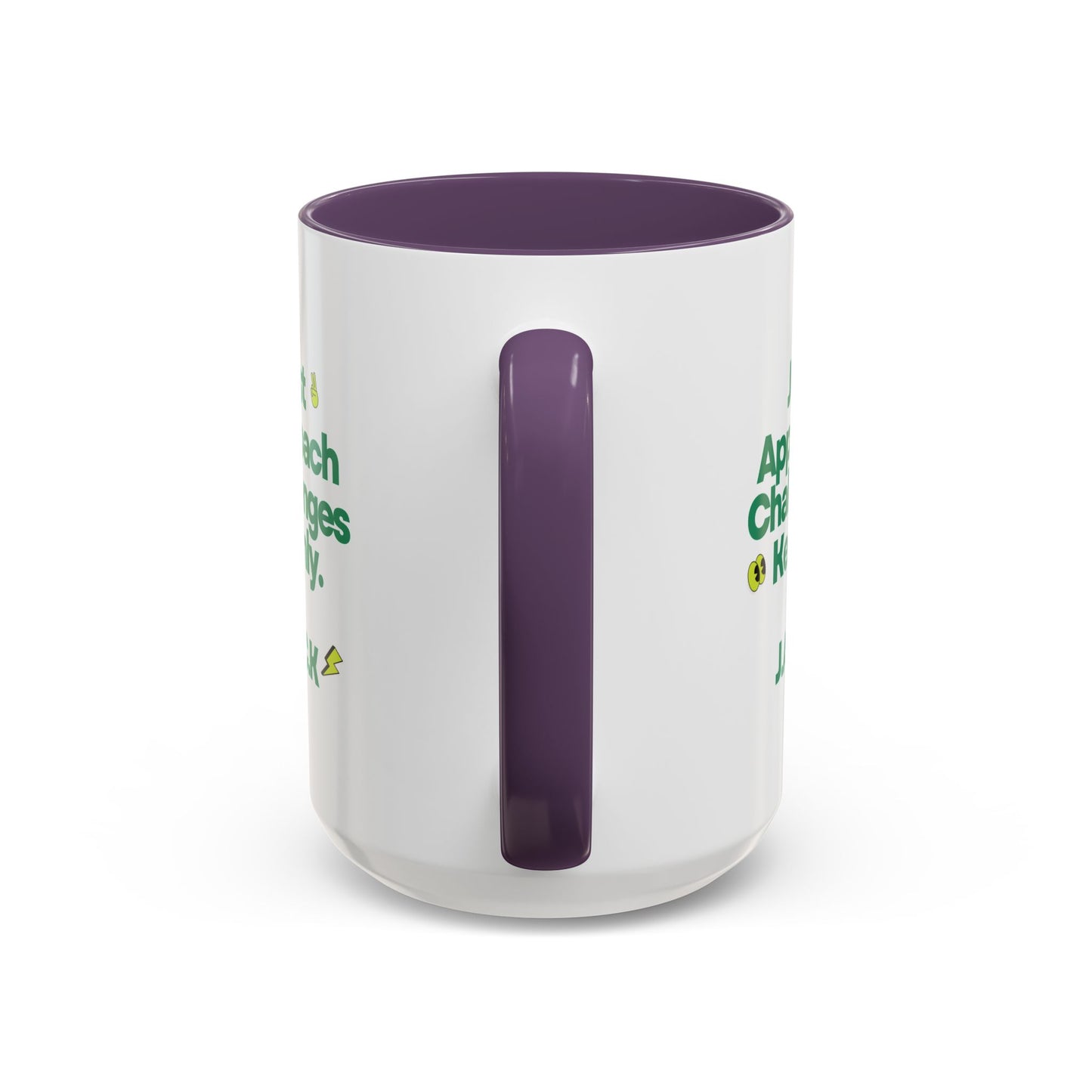 Personalized Simple Message Accent Coffee Mug