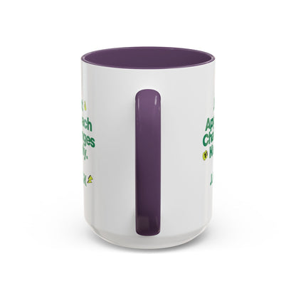 Personalized Simple Message Accent Coffee Mug