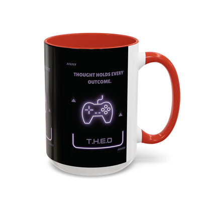 Personalized Initial Game Controller Accent Coffee Mug