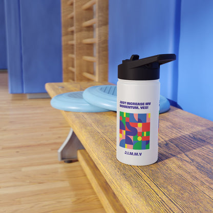 Personalized Initial Quote Colorful Momentum Stainless Steel Water Bottle