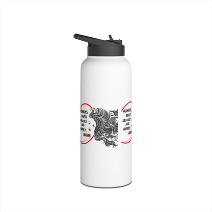 Personalized Initial Quote Inspirational Girl Stainless Steel Water Bottle