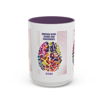 Personalized Initial Brain Accent Coffee Mug