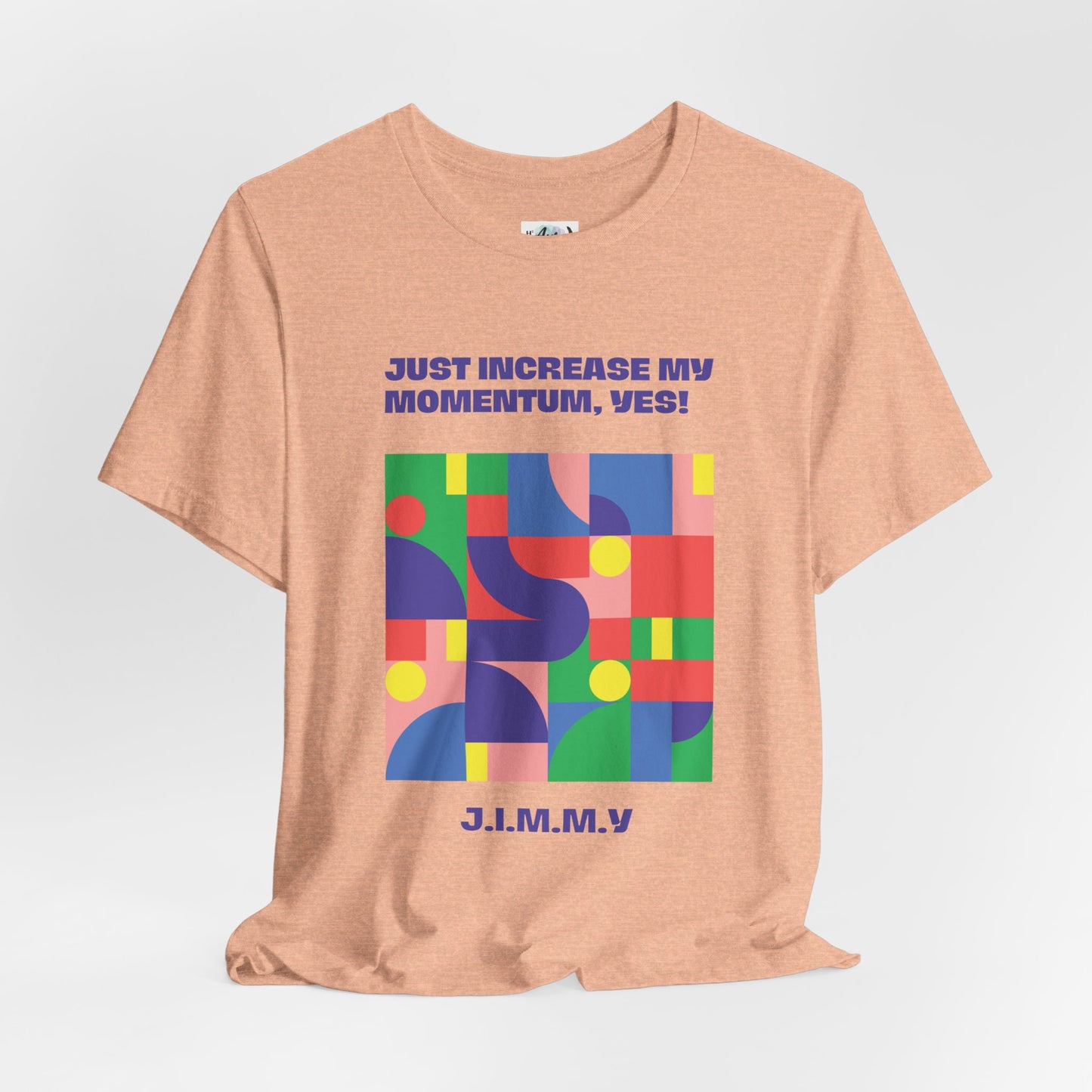 Personalized Momentum Graphic Colorful Geometric Design Tee