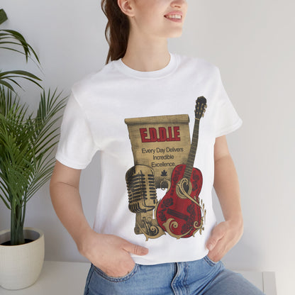 Personalized Music Vintage Microphone & Guitar Tee