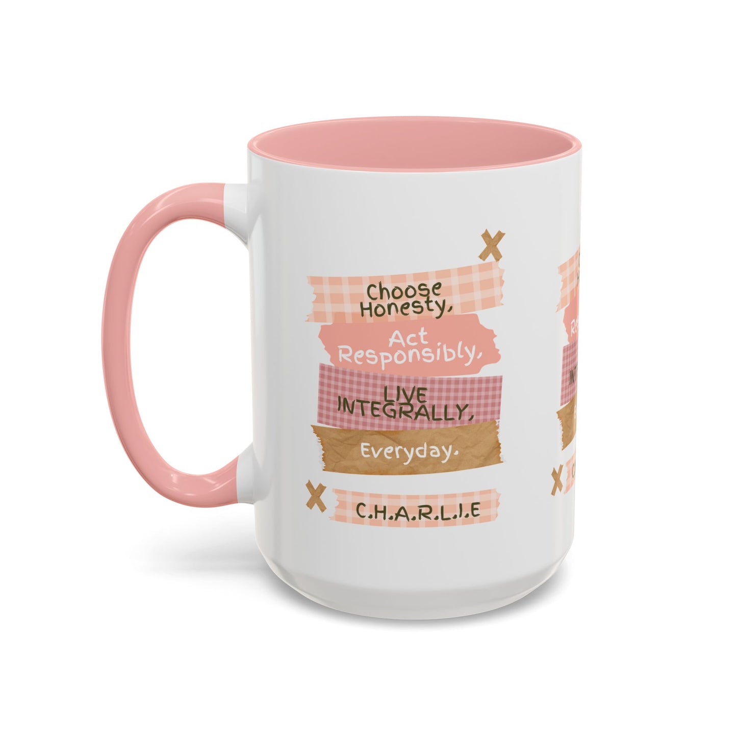 Personalized Message Pieces Accent Coffee Mug