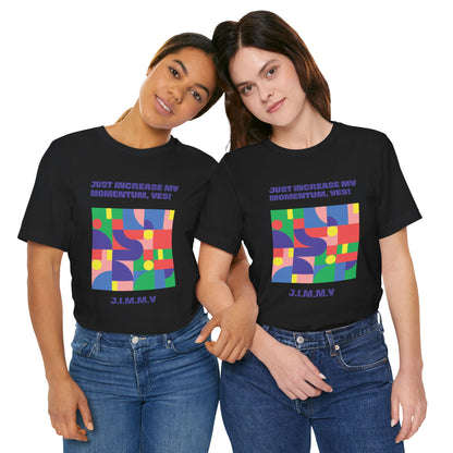 Personalized Momentum Graphic Colorful Geometric Design Tee