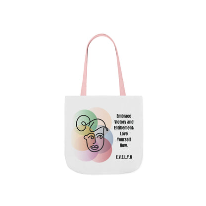 Personalized Initial Quote Sketch Girl Canvas Tote Custom Name
