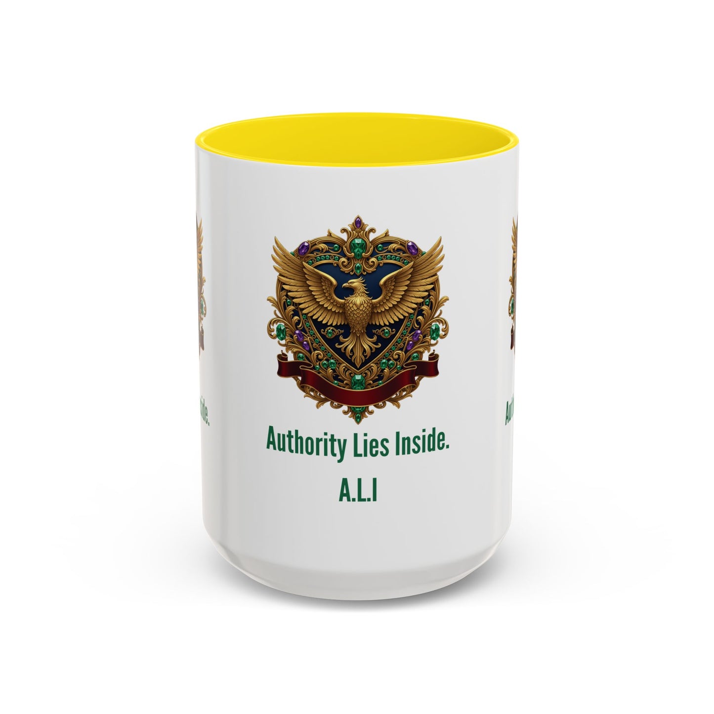 Personalized Initial Eagle Accent Coffee Mug