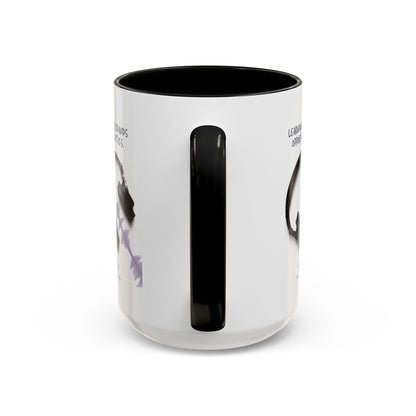 Personalized Initial Headphones Accent Coffee Mug