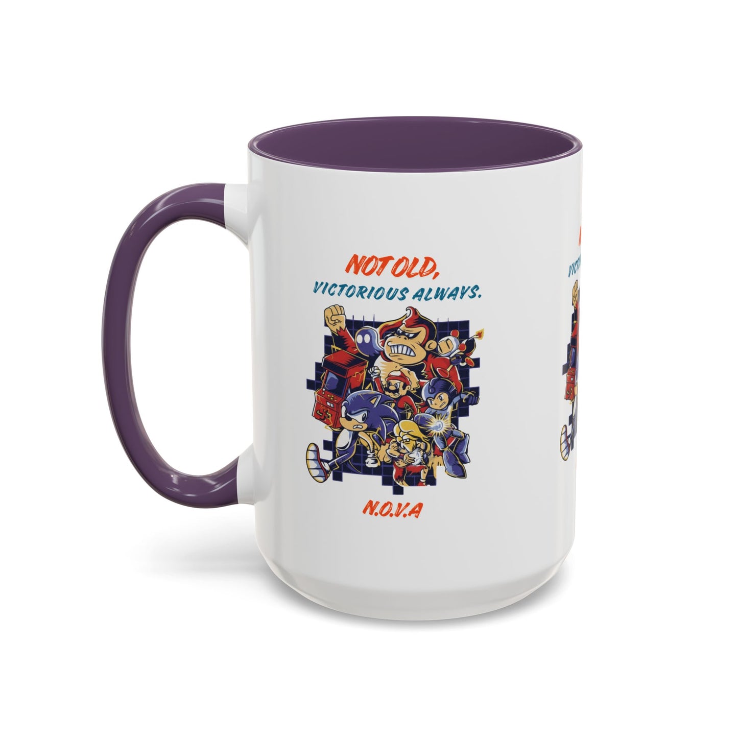 Personalized Victory Cartoon Accent Coffee Mug