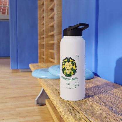 Personalized Initial Quote Lion Stainless Steel Water Bottle