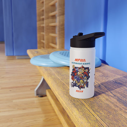 Personalized Initial Quote Cartoon Stainless Steel Water Bottle