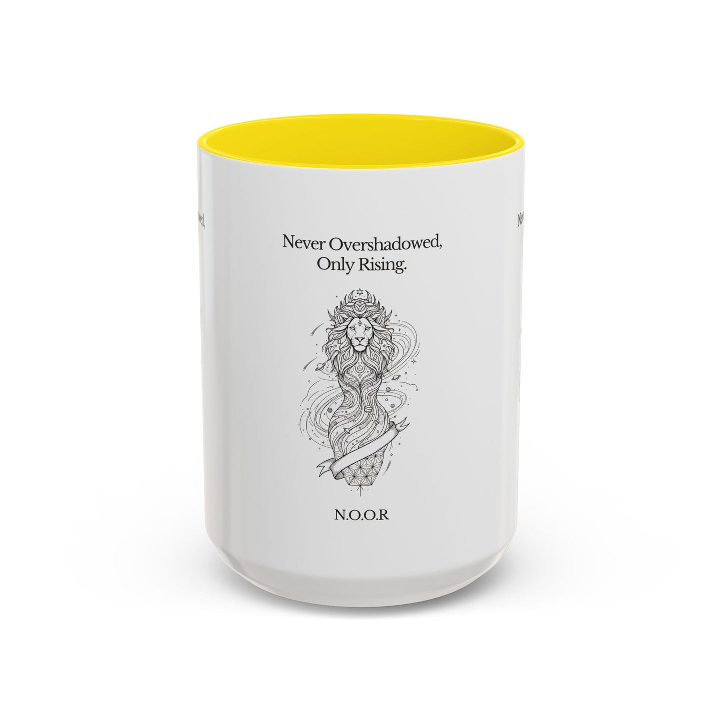 Personalized Girl Lion Accent Coffee Mug