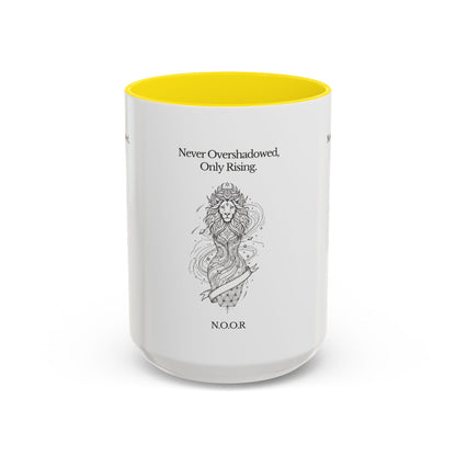 Personalized Girl Lion Accent Coffee Mug