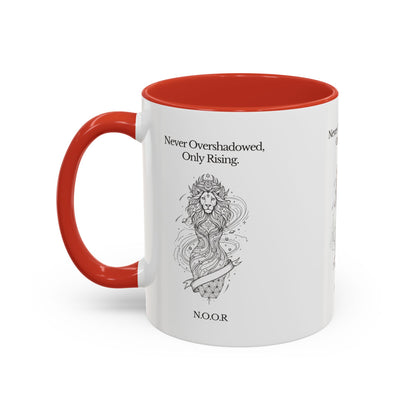 Personalized Girl Lion Accent Coffee Mug