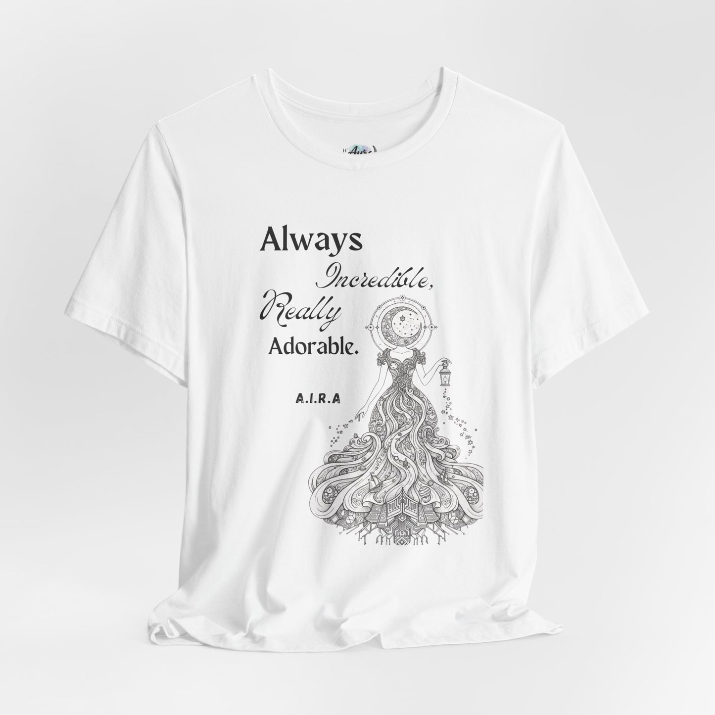 Personalized Cute Illustration black and white Graphic Tee