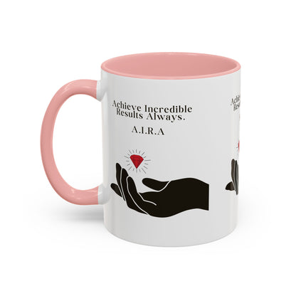 Personalized Initial Hand and Gem Accent Coffee Mug