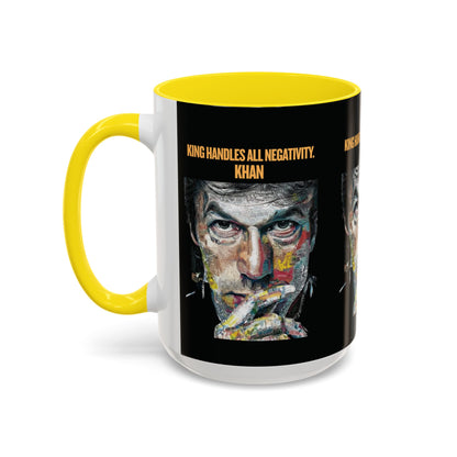 Personalized Initial Khan Accent Coffee Mug