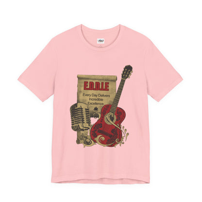 Personalized Music Vintage Microphone & Guitar Tee