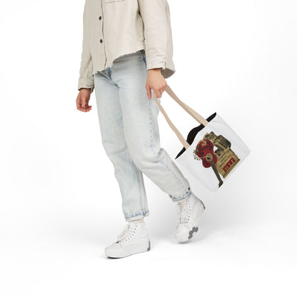 Personalized Initial Quote Guitar Canvas Tote Custom Name