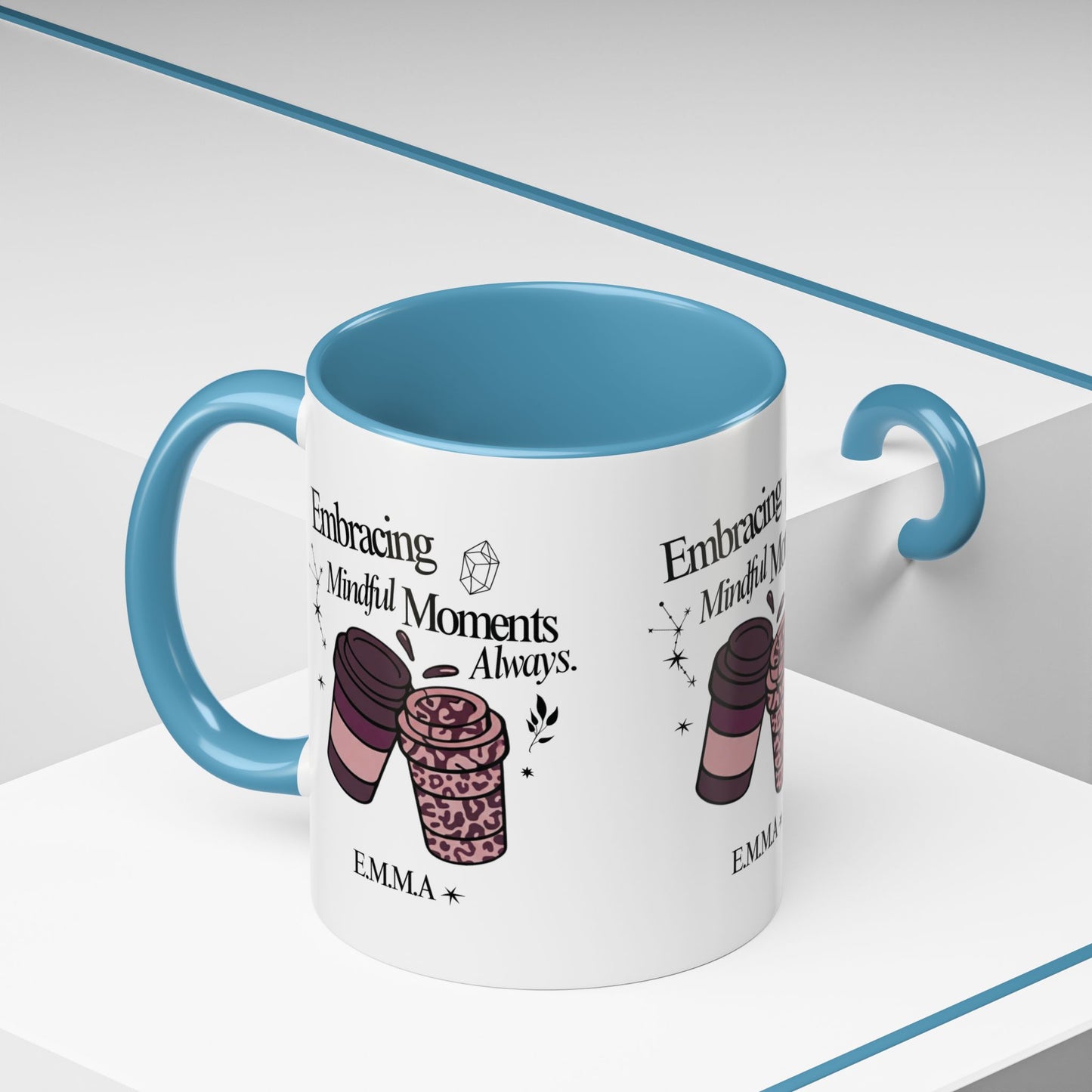 Personalized Girly Coffee Accent Coffee Mug