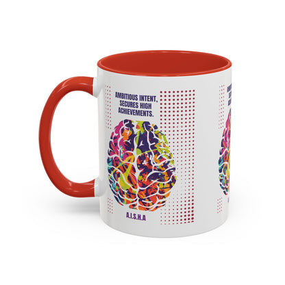 Personalized Initial Brain Accent Coffee Mug