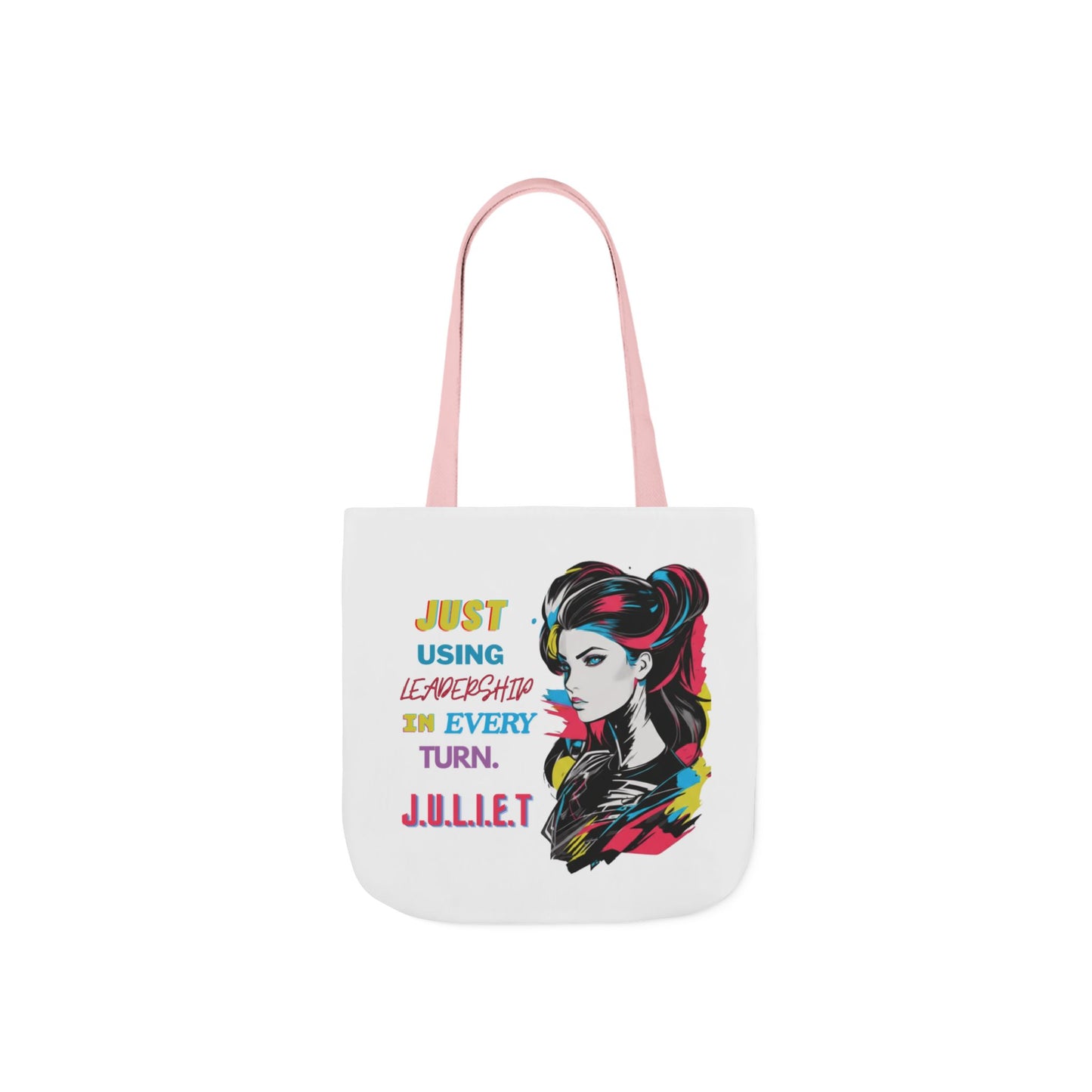 Personalized Initial Quote Cosmetic Colorful Girl Tote Custom Name