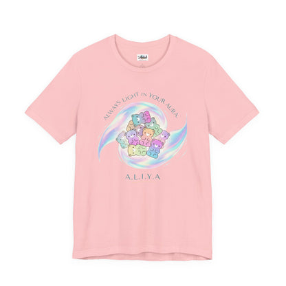 Personalized Pastel Teddy Heart Tee