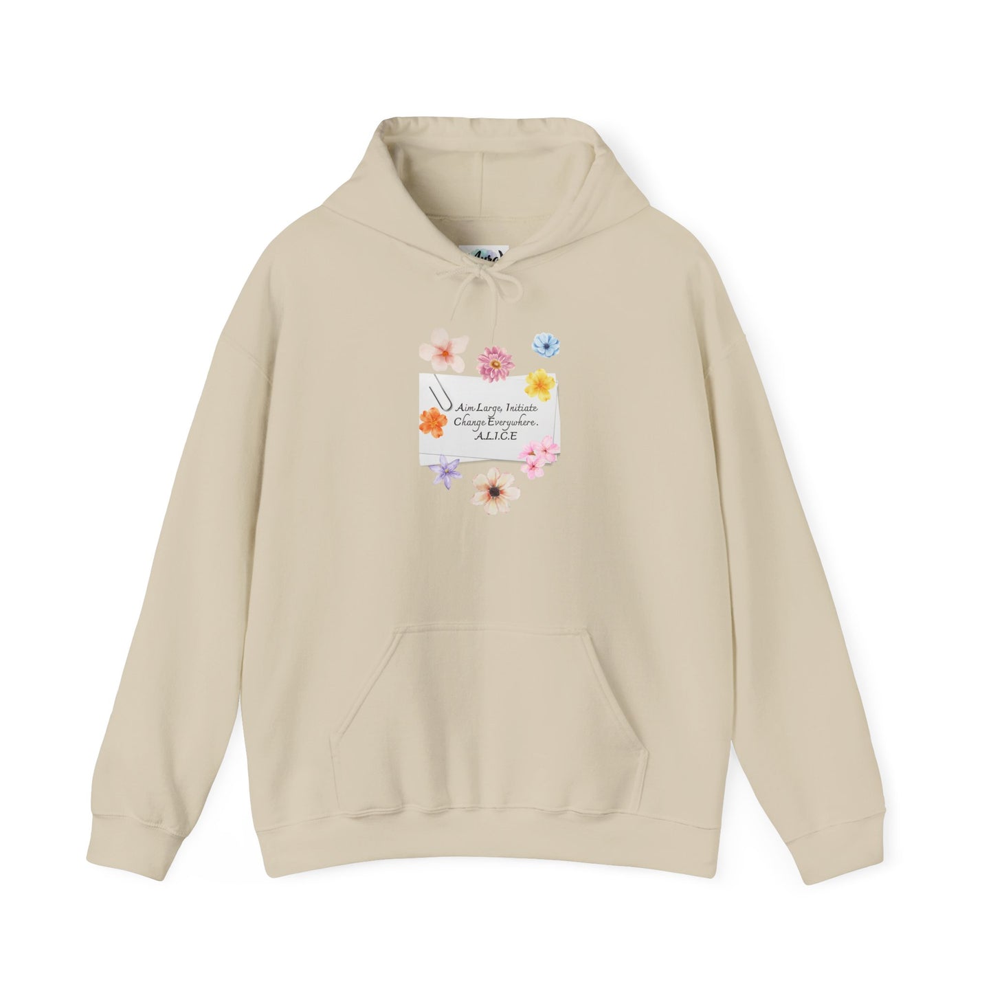 Personalized Floral Note Hooded Sweatshirt
