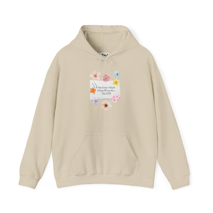 Personalized Floral Note Hooded Sweatshirt