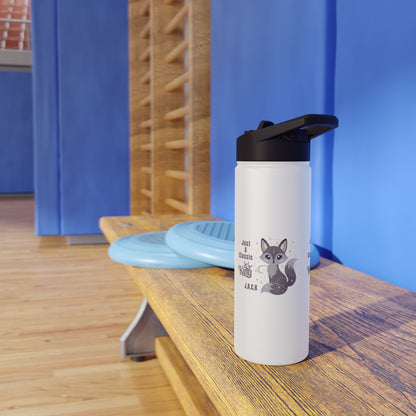 Personalized Initial Quote Fox King Stainless Steel Water Bottle
