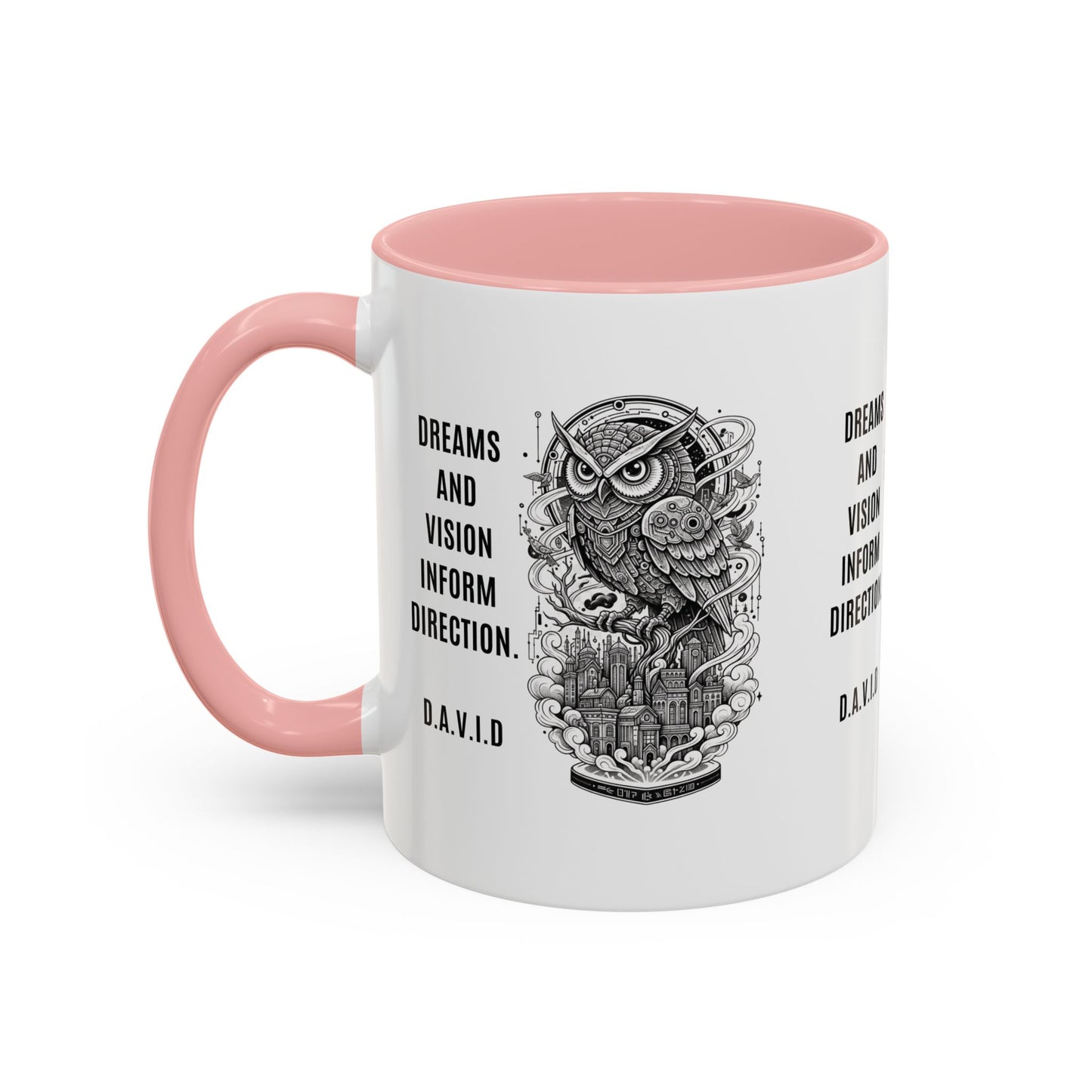 Personalized Owl Vision Accent Coffee Mug