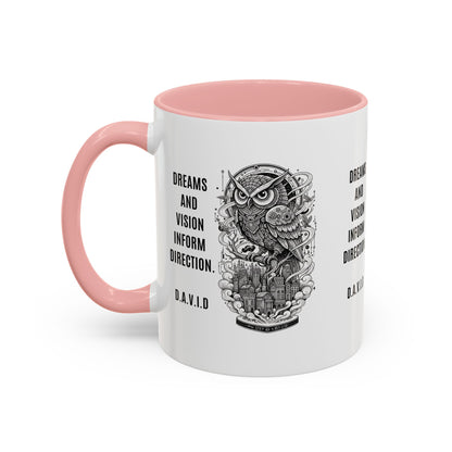 Personalized Owl Vision Accent Coffee Mug