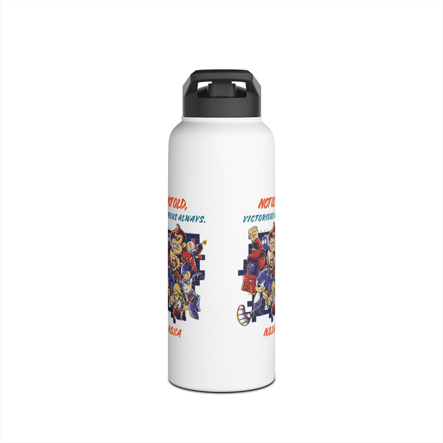 Personalized Initial Quote Cartoon Stainless Steel Water Bottle