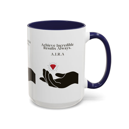 Personalized Initial Hand and Gem Accent Coffee Mug