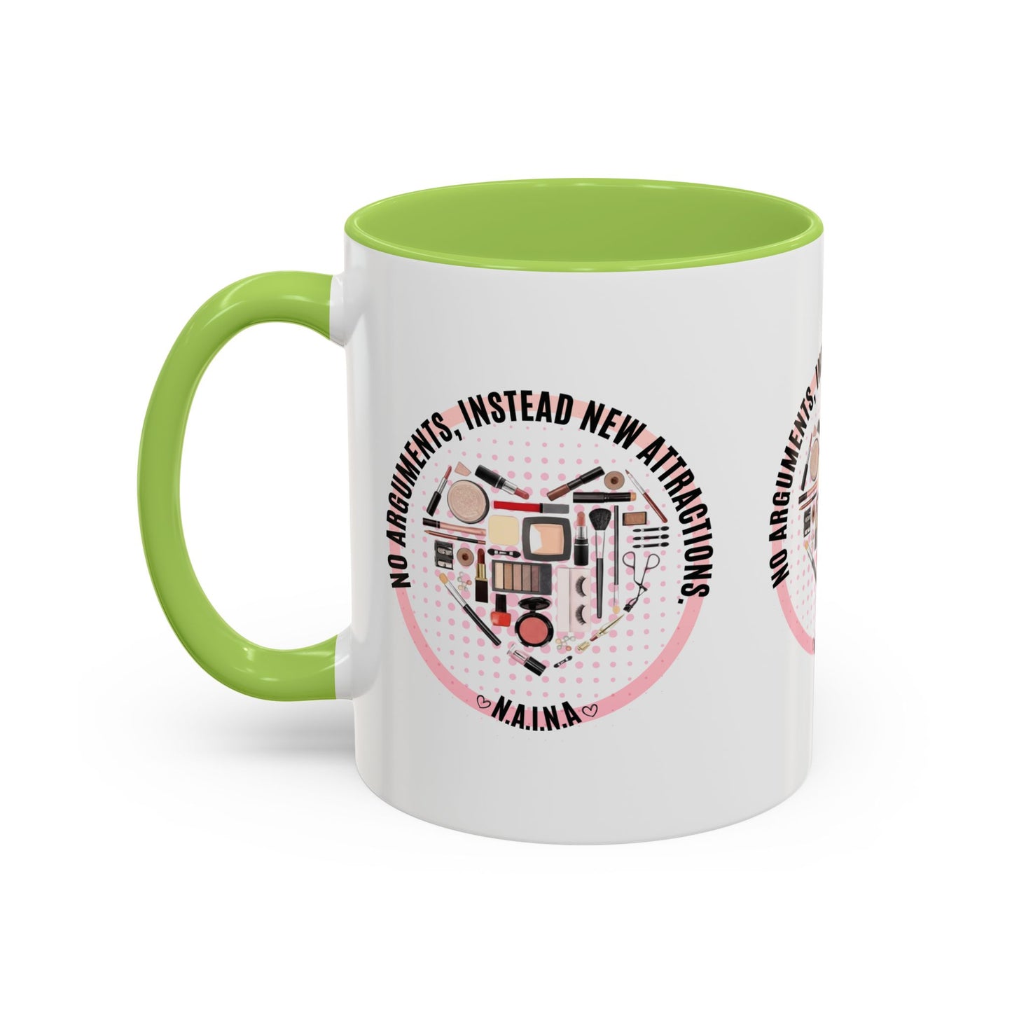 Personalized Cosmetic Heart Accent Coffee Mug