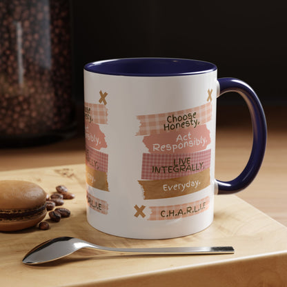 Personalized Message Pieces Accent Coffee Mug