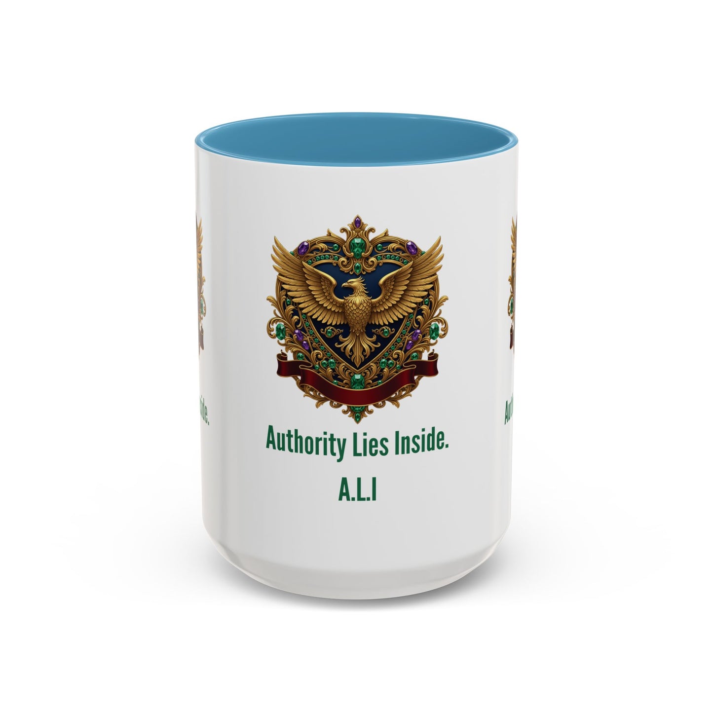 Personalized Initial Eagle Accent Coffee Mug