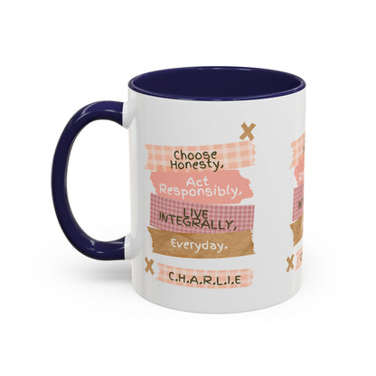 Personalized Message Pieces Accent Coffee Mug