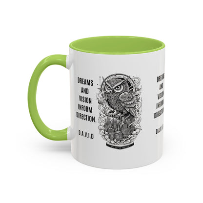Personalized Owl Vision Accent Coffee Mug