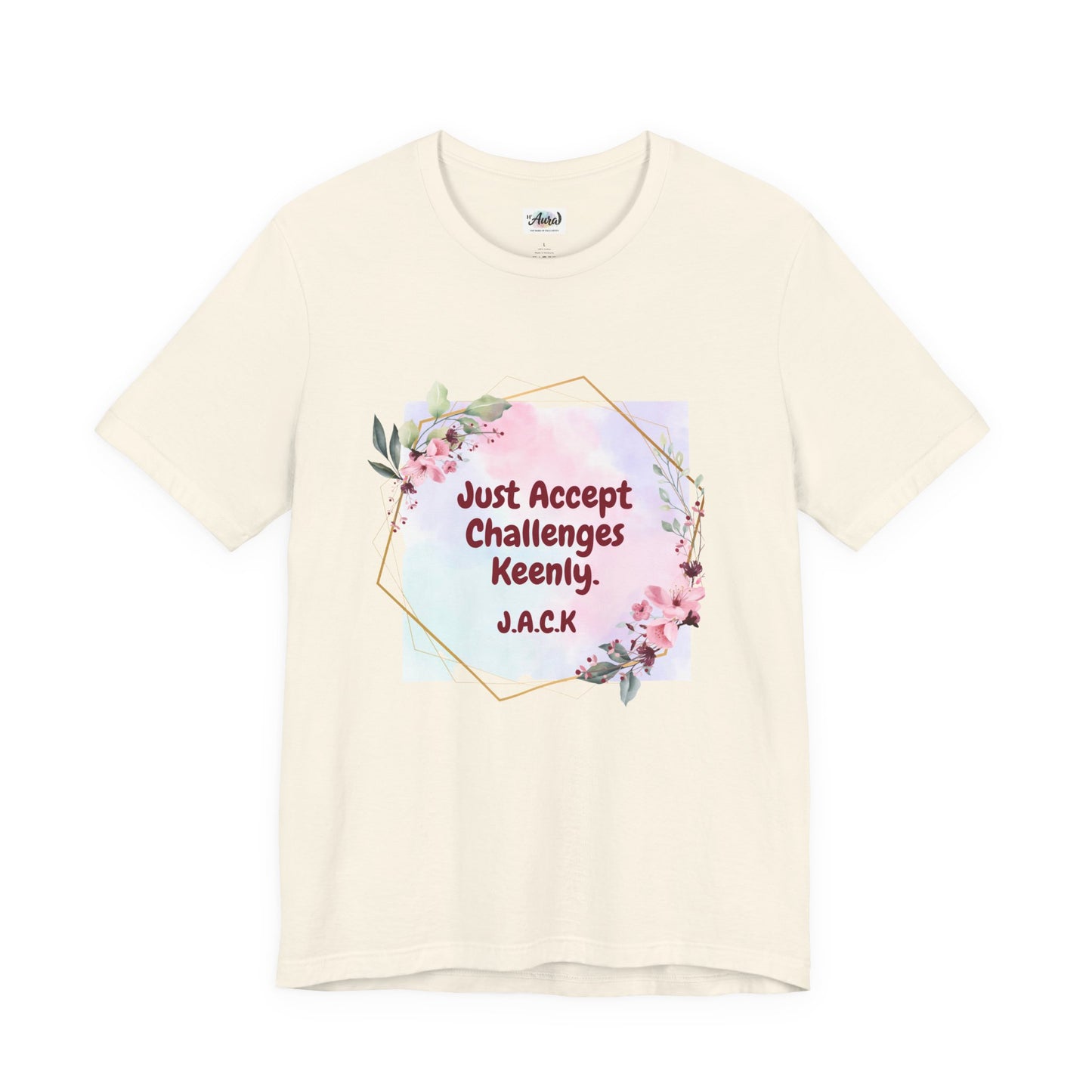 Personalized Floral Frame Graphic Shirt